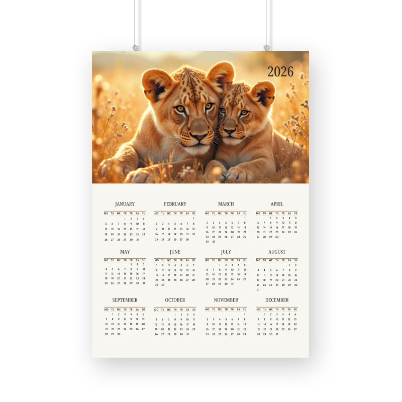 Lion Calendar 2026
