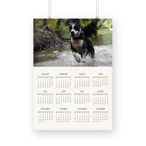 Dog Running Calendar 2026